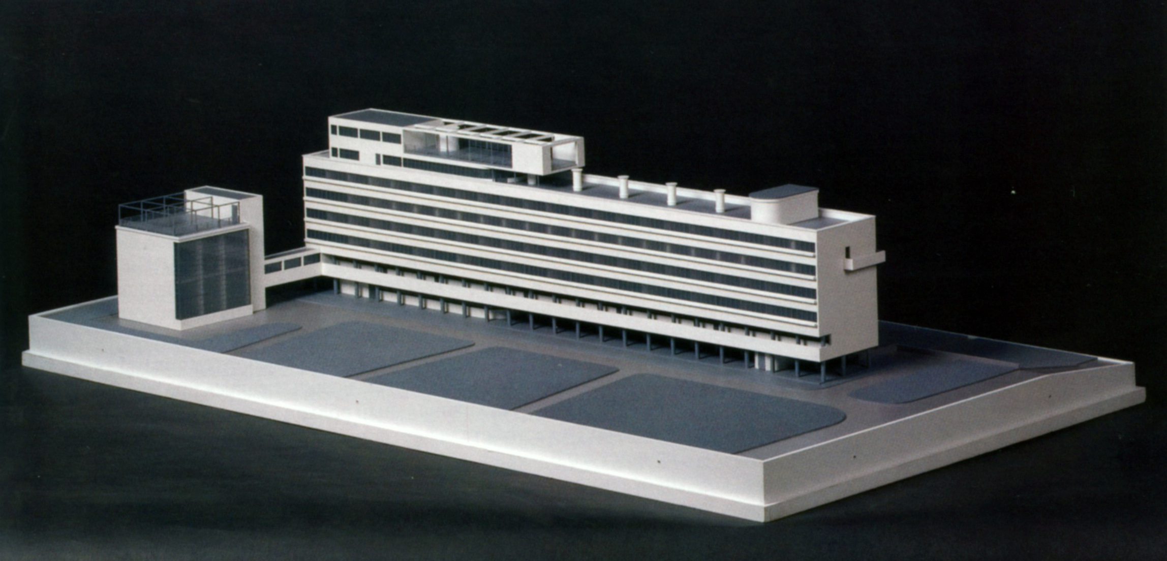 Alexei Ginzburg's model for the restoration of the Narkomfin